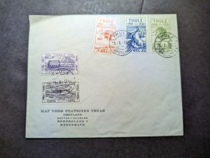 1936 Greenland Cover Thule to Copenhagen Denmark Cape Yok Station