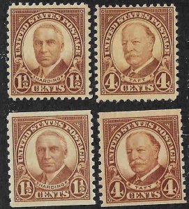 684-687 Mint,OG,LH... SCV $6.05