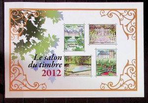 FRANCE Sc 4227c NH MINISHEET OF 2012 - PARKS - (CT5)