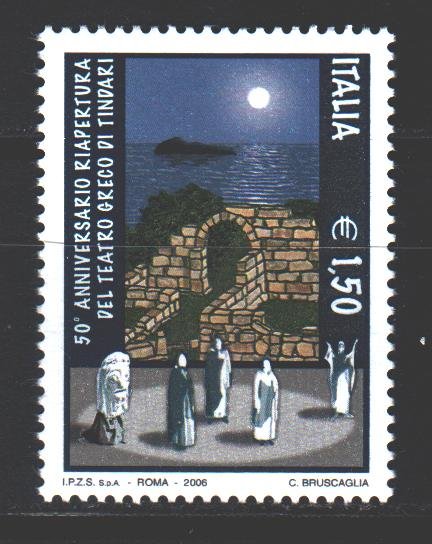 Italy. 2006. 3128. 50 years of the Greek theater in Tindari. MNH.