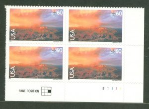 United States #C135 Mint (NH) Plate Block (Landscapes)