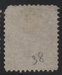 Canada Scott #38 VF Used 5c Small Queen Stamp