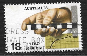 Australia #636 18c Surrey Rule, Graph and Punched Tape