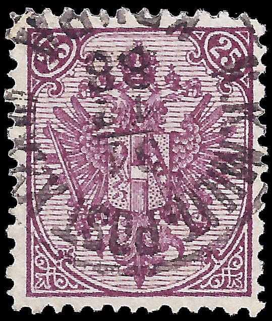 Bosnia & Herzegovina 1879 Sc 10 (type I) uvf