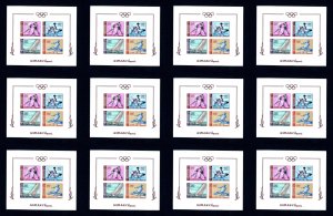 Lot of 12 Ajman # 36b 1964 Olympics Imperforate NH Souvenir Sheets