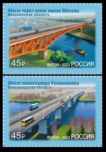 2023 Russia 3352-3353 Architecture - Bridges 8,50 €