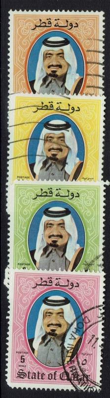 Qatar SC# 654, 655, 657 and 658, Used, Minor Crease # 655 - Lot 110616