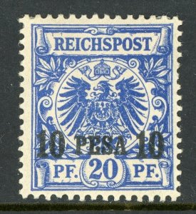 East Africa 1893 Germany 10 Pesa/20 pfg Ultra Sc #4 Mint E464