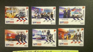Singapore 2020 Police Issue Scott# 2014-2019 Mint XF NH CPL set of 6