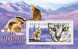 Guinea 2009 MNH - Cats of The World II. YT 1073, Mi 7196/BL1788. MNH