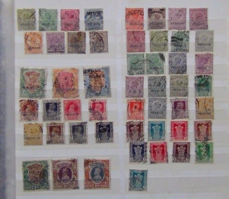 India Service Issues KGV values to 2r 1925 1R on 25R etc Used