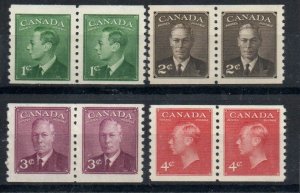 Canada 297-300 Set Pairs Mint never hinged