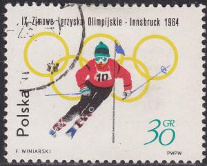 Poland 1199 Olympic Slalom Skiing 1964