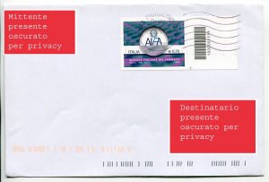 AIFA with barcode isolated on envelope