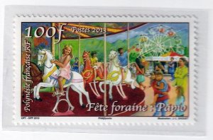 French Polynesia 2013 - Carousel  - MNH  single   # 1105