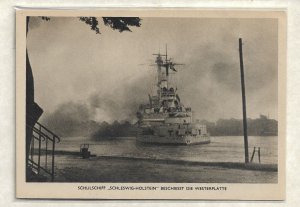 WW2: German Naval Feldpost: KMS Schleswig-Holstein Photo postcard (54689)