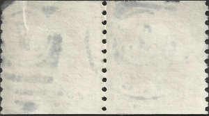 # 721 Used Line Pair Deep Violet George Washington