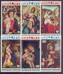 Togo 1975 Christmas - Paintings of \'Virgin & Child\'...