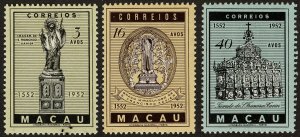 Macao Stamps # 365-67 MLH VF Scott Value $42.00