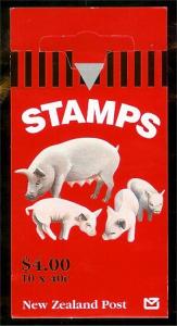 NEW ZEALAND #1292a FARM ANIMAL BKLT CPT., OG, NH, F-VF