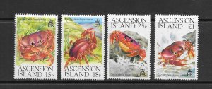 ASCENSION #463-6 CRABS MNH