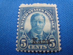 UNITED STATES, 1929  -  SCOTT # 663  KANSAS MNH