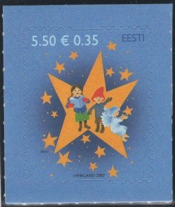 Estonia 2007 MNH Sc 581 5.50k Children, angel, star Christmas
