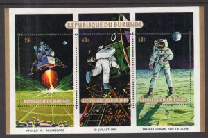 Burundi 302 Space Souvenir Sheet Unused Mint Hinged BIN