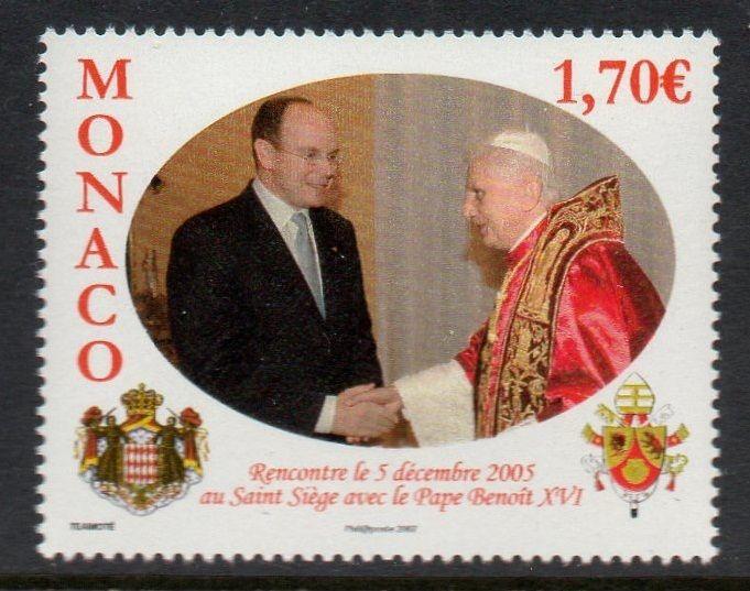 Monaco 2006 Pope Benedict XVI VF MNH (2448)