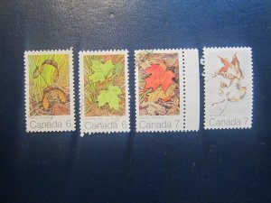 Canada #535,536,537,538 Maple Leaves In Four Seasons  Nice stamps   {ca460}