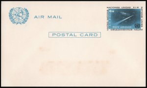 United Nations SC#UXC4 6¢ Air Mail Postal Card (1963) Unused*