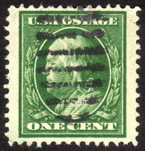 1910, US 1c, Franklin, Used, Well centered Jumbo, Sc 374