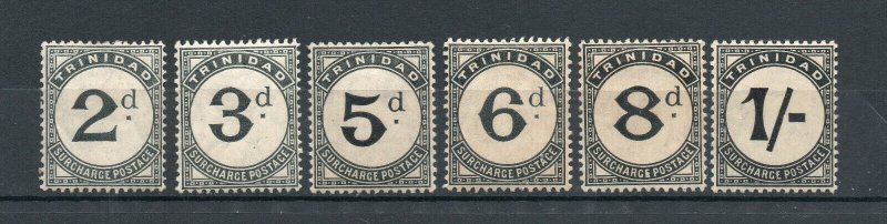 Trinidad - SG# D10 - D12 + D14 - D17 MH/ wmk crown CA  -  Lot 0120055