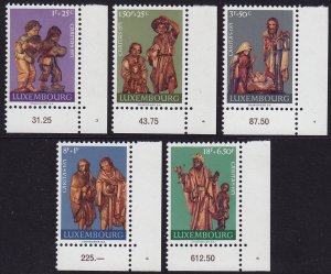 Luxembourg - 1971 - Scott #B282-B286 - MNH - Caritas