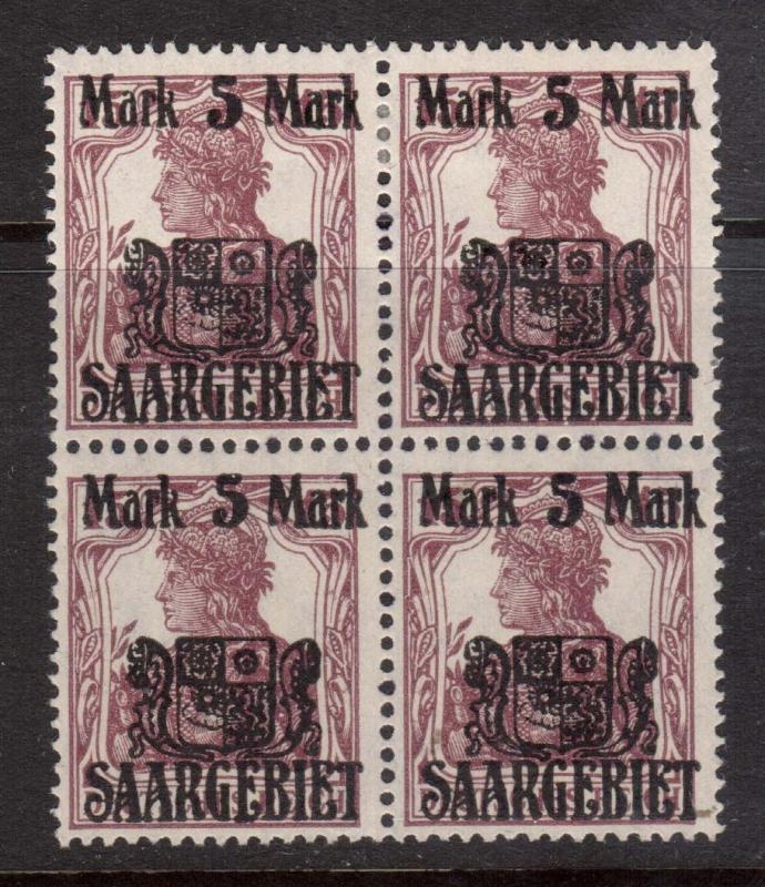 Saar #51RS Mint Block