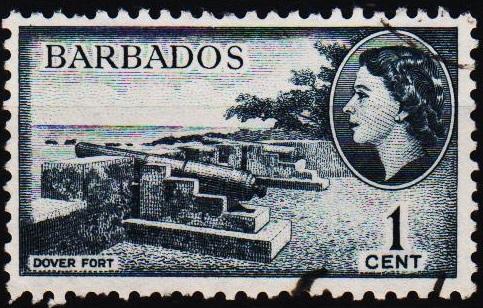 Barbados. 1953 1c S.G.289 Fine Used