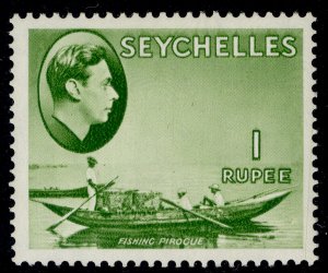 SEYCHELLES GVI SG146, 1r yellow green, VLH MINT. Cat £160.