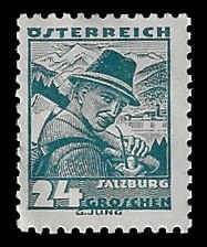 Austria #362 Unused OG H; 24g Costumes - Salzburg (1934)