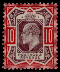 GB EDVII SG254 SPEC M42(1), 10d dull purple & carmine, M MINT. Cat £150.