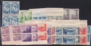 US 752-771 Set Of 20 Farley Mint Positions No Gum Top Or Bot. Arrow Block