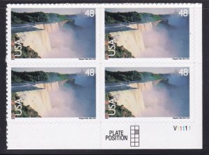 US c133 Airmail Plate Block of 4, MNH - Niagara Falls #1