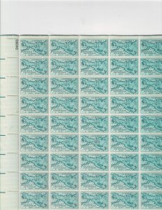 Annapolis Tercentenary 3c US Postage Sheet #984 VF MNH