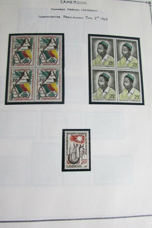 Cameroons Stamp Collection on Specialty Pages. 1941-1978