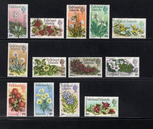 Falkland Islands SC #197-209   VF, Used, Island Flora  CV $28.30 ..... 1930124