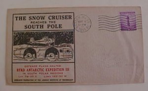 US   SOUTH POLE  SNOW CRUISER MAY 1941 CACHETED
