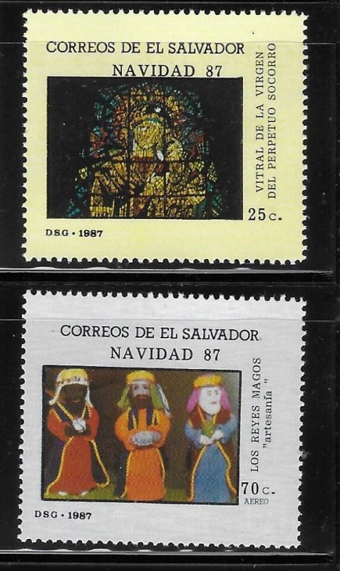 El Salvador 1987 Christmas Sc 1162-1163 MNH A1357