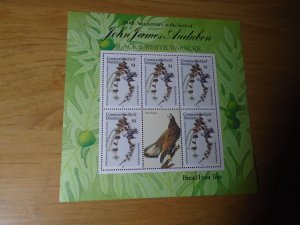 Dominica   Birds  J J  Audubon  #  892  Mini Sheet
