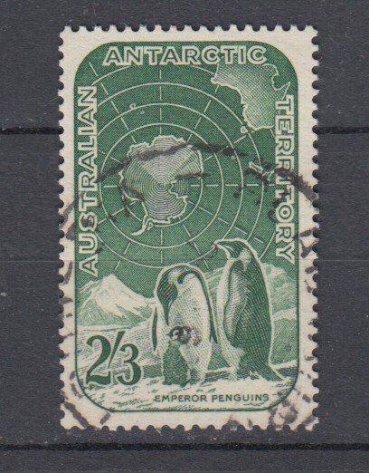 J38905, jlstamps,1957-9 australia antaractic terr used #L5 penguins