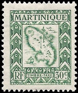 Martinique 1947 #J39 Mint H