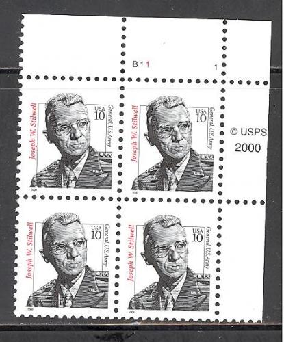 U. S. 3420 mint never hinged - plate block - SCV $ 0.80